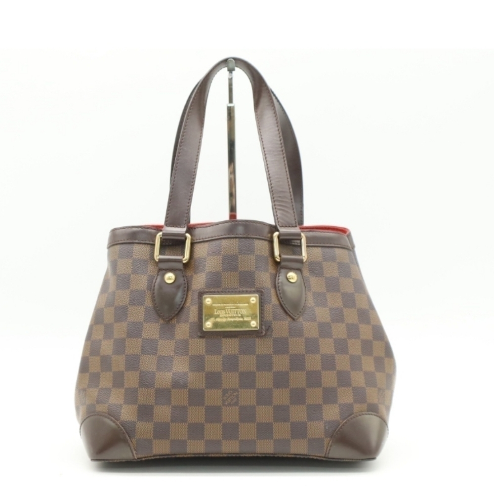 Authentic Louis Vuitton N51205 Damier Hampstead Pm Tote..